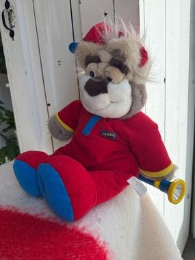 VTG 1997 Tyco Bedtime Bubba Talking Plush Sleeptime Bear With Flashlight Tested